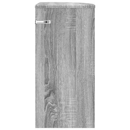 Tavolino Grigio Sonoma 29,6 x 29,6 x 60 cm Legno multistrato