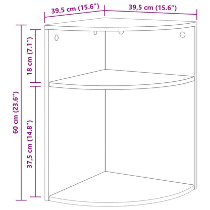 Tavolino Nero 39,7 x 39,7 x 60 cm Legno multistrato | homemem39