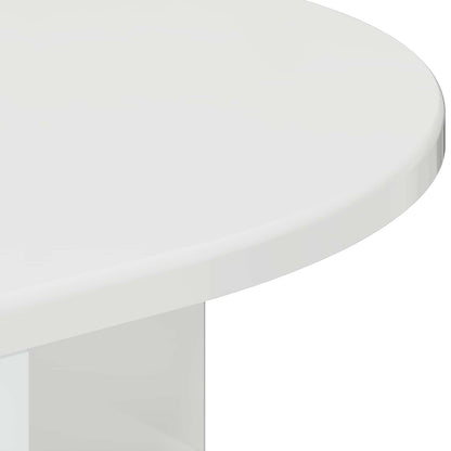 Tavolino Bianco Lucido 39,7 x 39,7 x 60 cm Legno multistrato | homemem39