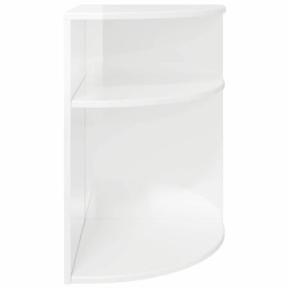 Tavolino Bianco Lucido 39,7 x 39,7 x 60 cm Legno multistrato