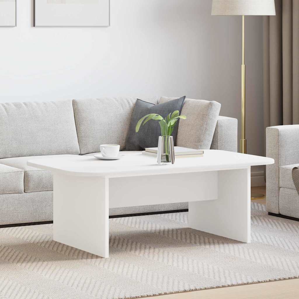 Tavolino da salotto Bianco 93 x 53 x 33 cm Legno multistrato | homemem39