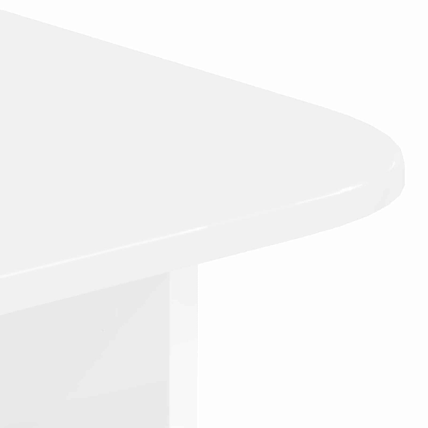 Tavolino da salotto Bianco Lucido 93 x 53 x 33 cm
