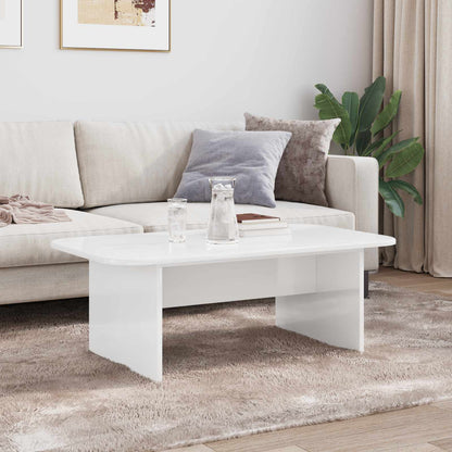 Tavolino da salotto Bianco Lucido 93 x 53 x 33 cm