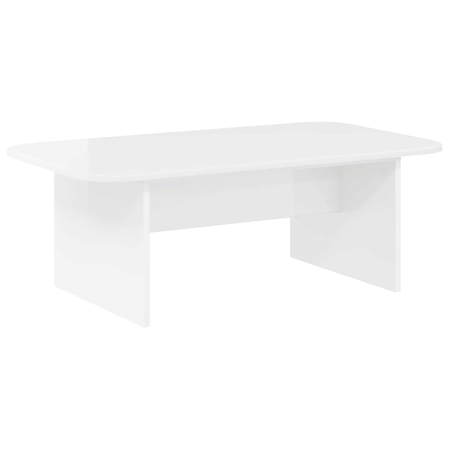 Tavolino da salotto Bianco Lucido 93 x 53 x 33 cm