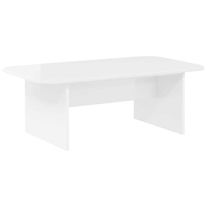 Tavolino da salotto Bianco Lucido 93 x 53 x 33 cm