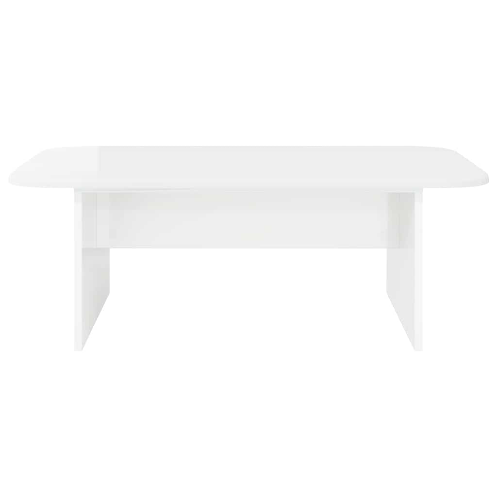 Tavolino da salotto Bianco Lucido 93 x 53 x 33 cm | homemem39