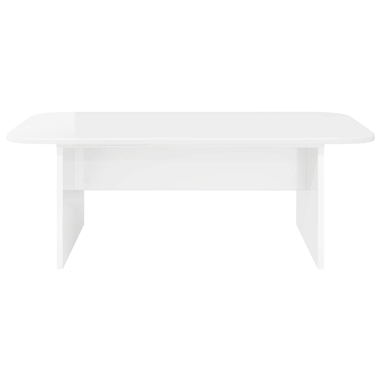 Tavolino da salotto Bianco Lucido 93 x 53 x 33 cm