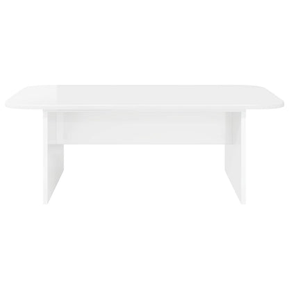 Tavolino da salotto Bianco Lucido 93 x 53 x 33 cm