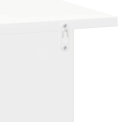 Comodino Bianco 40 x 30 x 25 cm Legno multistrato | homemem39