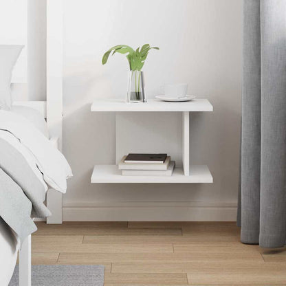 Comodino Bianco 40 x 30 x 25 cm Legno multistrato | homemem39