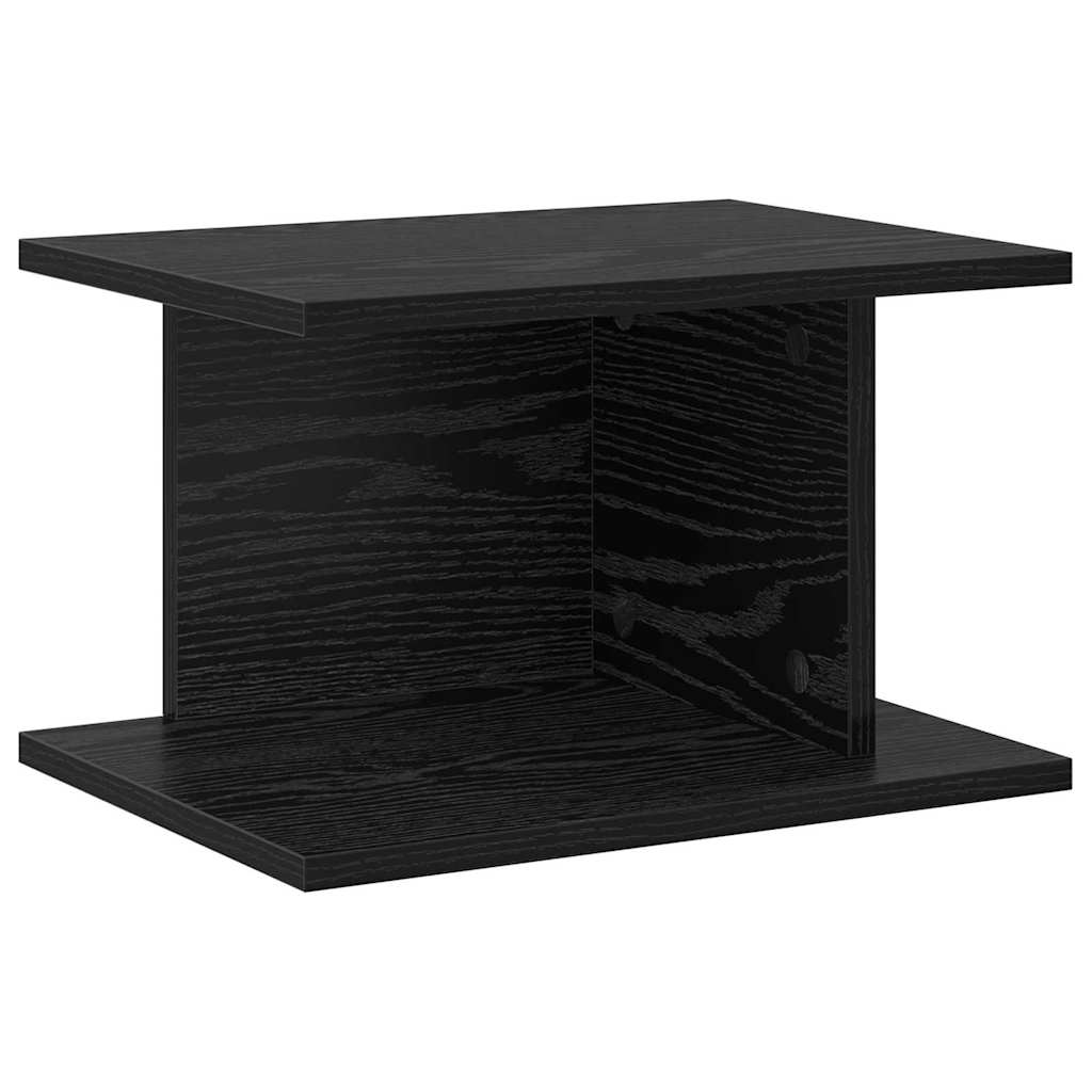 Comodino Rovere Nero 40 x 30 x 25 cm Legno multistrato | homemem39