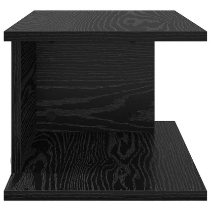 Comodino 2 pcs Rovere Nero 40 x 30 x 25 cm Legno multistrato | homemem39