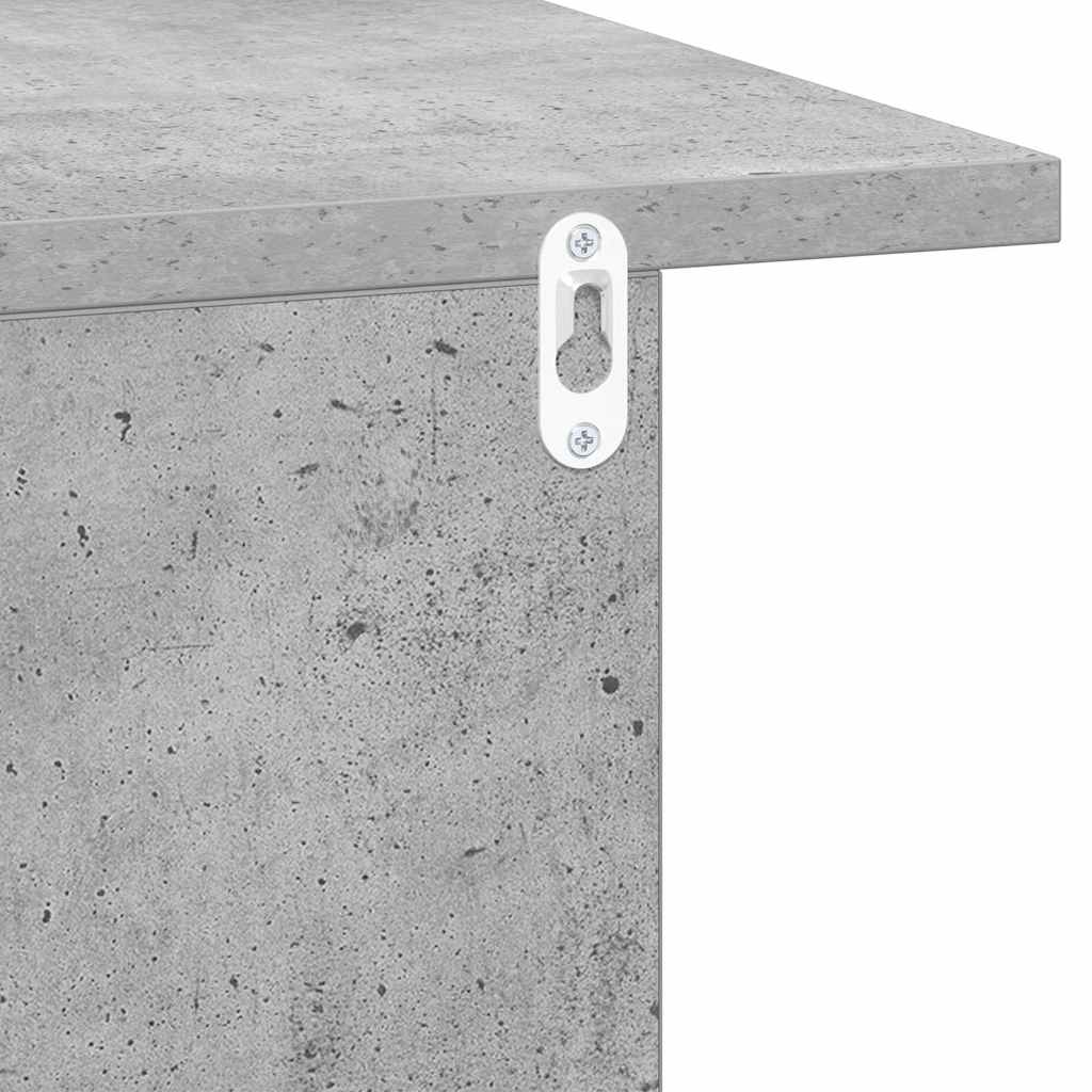 Comodino 2 pcs Grigio cemento 40 x 30 x 25 cm Legno multistrato | homemem39