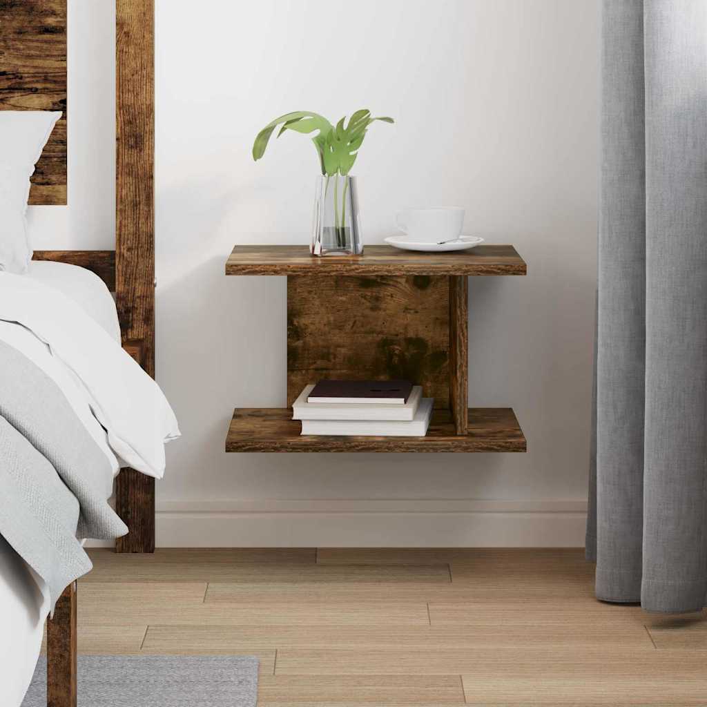 Comodino Rovere fumé 40 x 30 x 25 cm Legno multistrato | homemem39