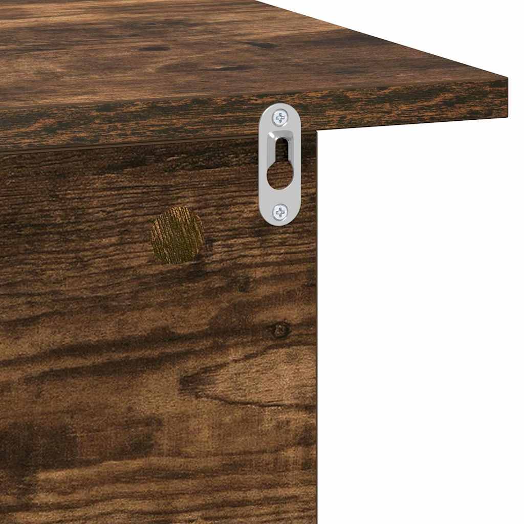 Comodino 2 pcs Rovere fumé 40 x 30 x 25 cm Legno multistrato | homemem39