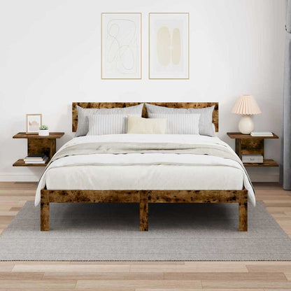 Comodino 2 pcs Rovere fumé 40 x 30 x 25 cm Legno multistrato | homemem39