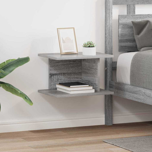 Comodino 2 pcs Grigio Sonoma 40 x 30 x 25 cm Legno multistrato | homemem39