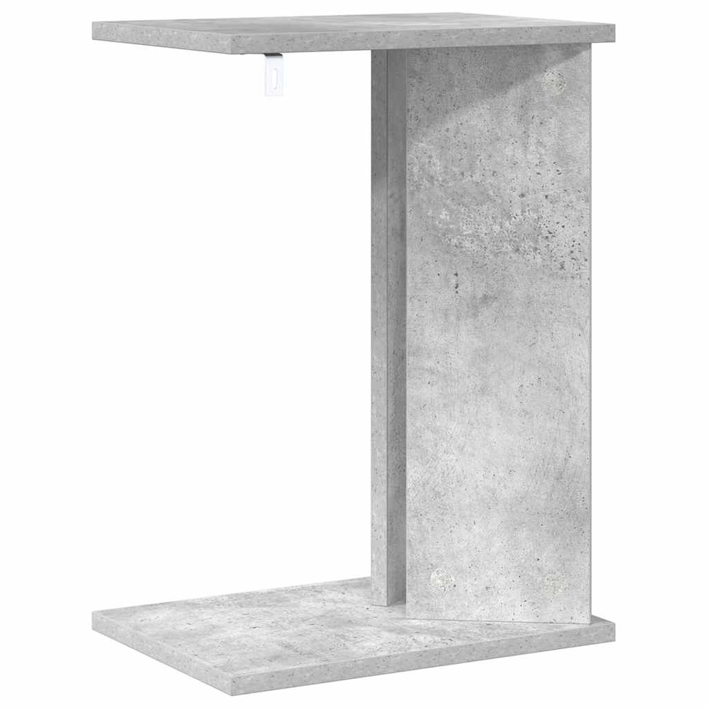 Tavolino Grigio cemento 35 x 25 x 50 cm Legno multistrato