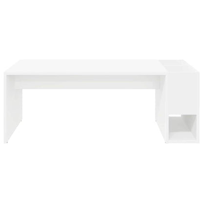 Tavolino da salotto Bianco 101,5 x 50 x 37 cm Legno multistrato | homemem39