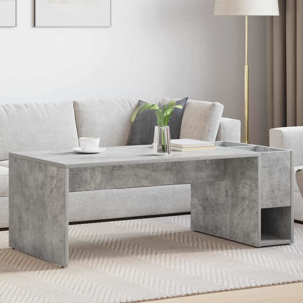 Tavolino da salotto Grigio cemento 101,5 x 50 x 37 cm | homemem39