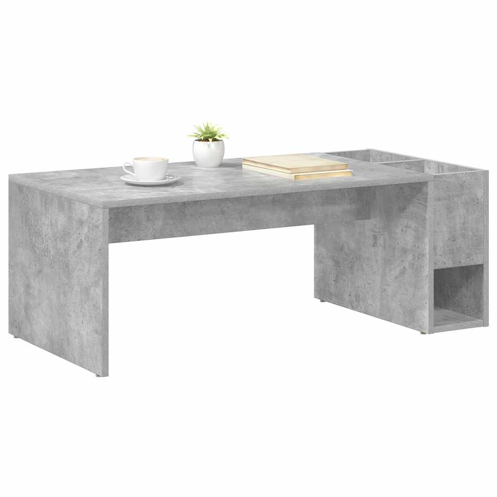Tavolino da salotto Grigio cemento 101,5 x 50 x 37 cm