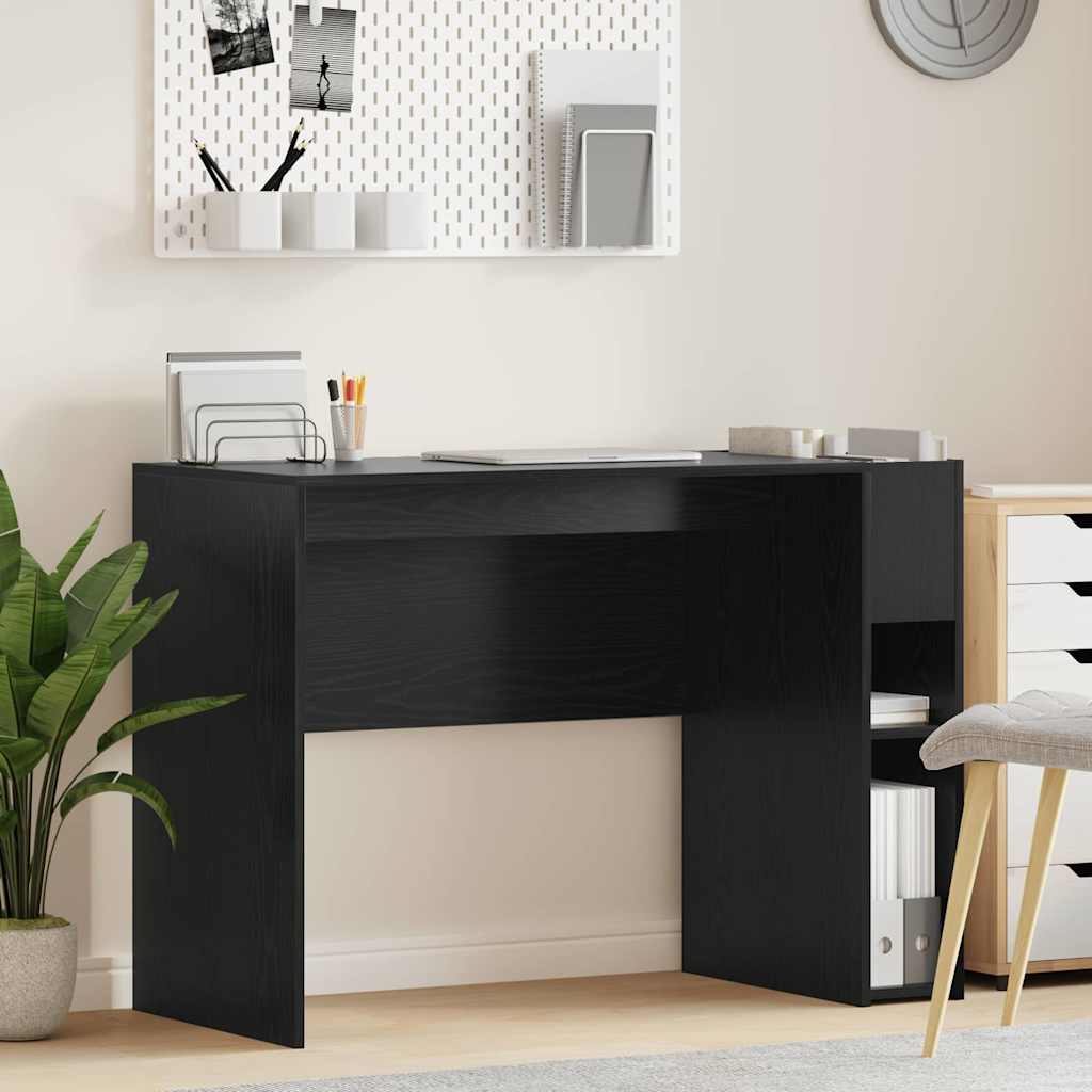 Scrivania Rovere Nero 109 x 50 x 78 cm Legno multistrato