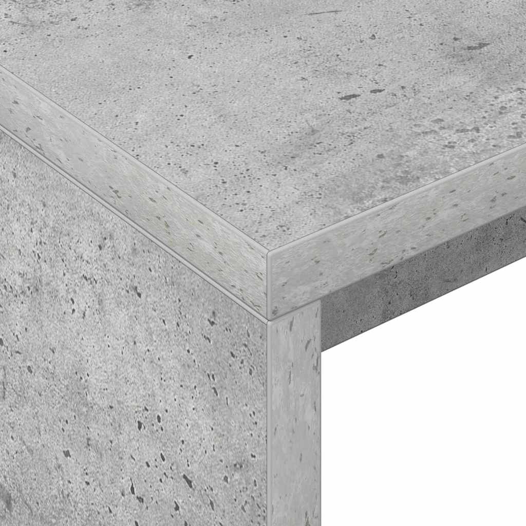 Scrivania Grigio cemento 109 x 50 x 78 cm Legno multistrato | homemem39