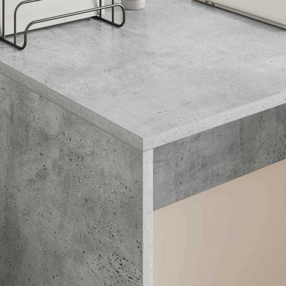 Scrivania Grigio cemento 109 x 50 x 78 cm Legno multistrato | homemem39