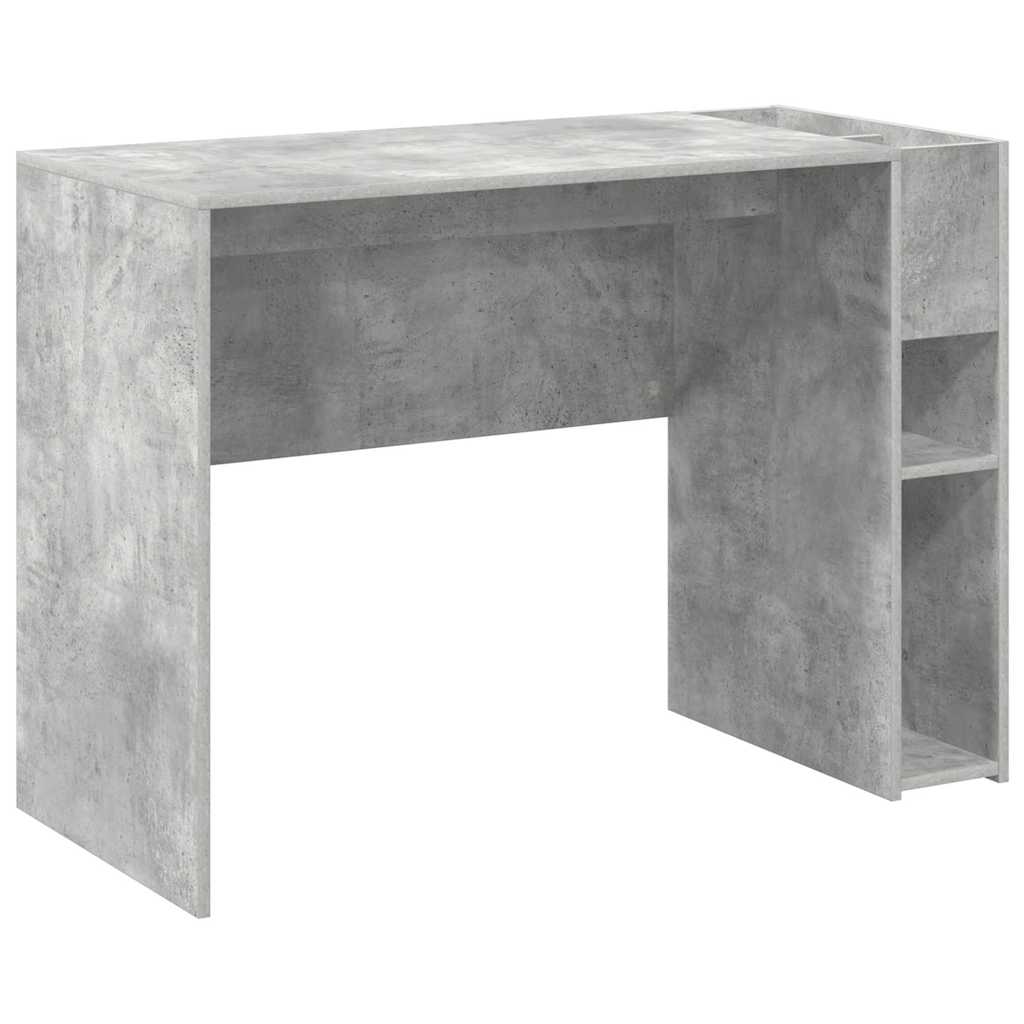 Scrivania Grigio cemento 109 x 50 x 78 cm Legno multistrato | homemem39