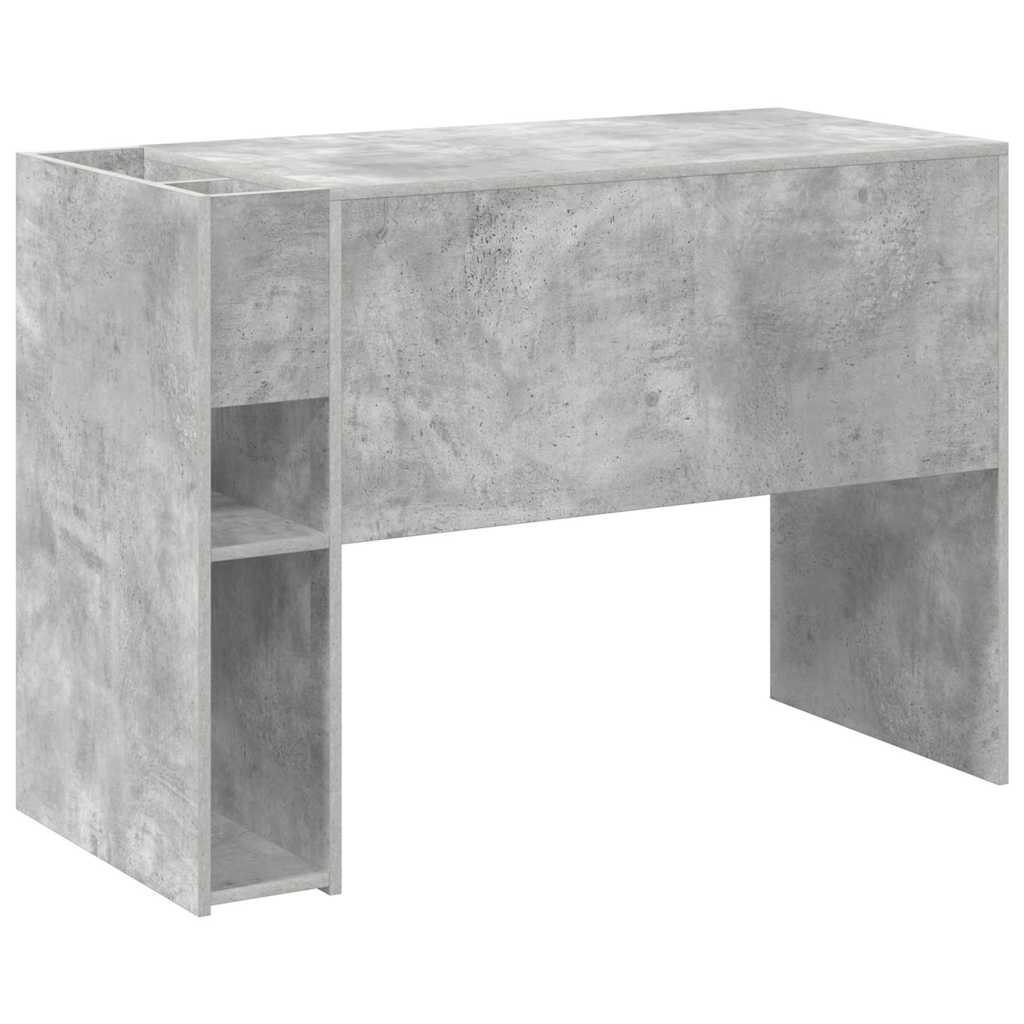Scrivania Grigio cemento 109 x 50 x 78 cm Legno multistrato | homemem39