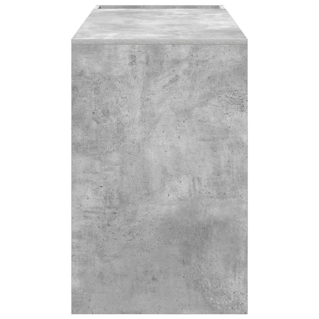 Scrivania Grigio cemento 109 x 50 x 78 cm Legno multistrato | homemem39