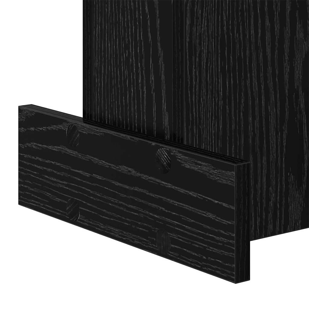 Tavolino Rovere Nero 35,5 x 35 x 40 cm Legno multistrato | homemem39