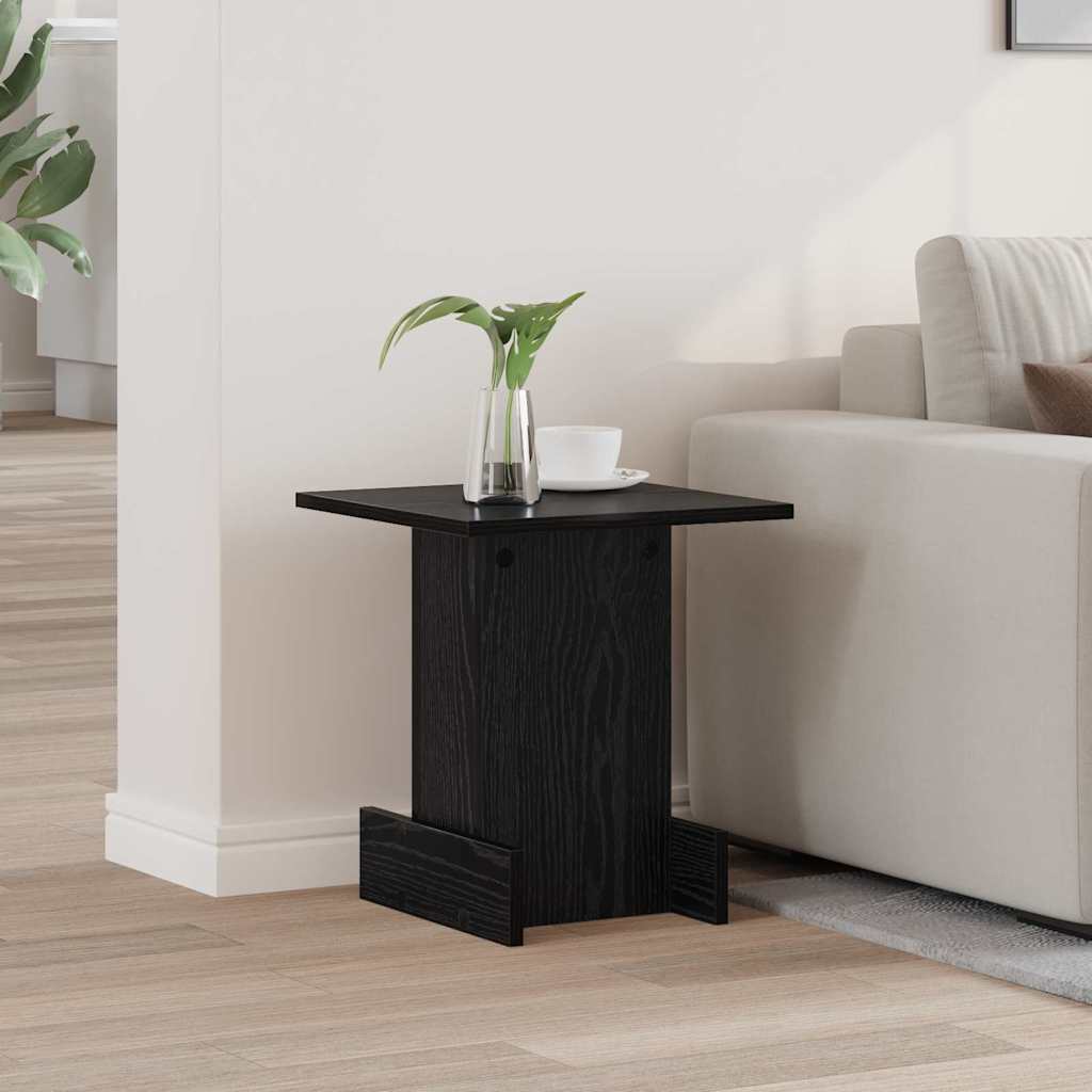 Tavolino Rovere Nero 35,5 x 35 x 40 cm Legno multistrato | homemem39