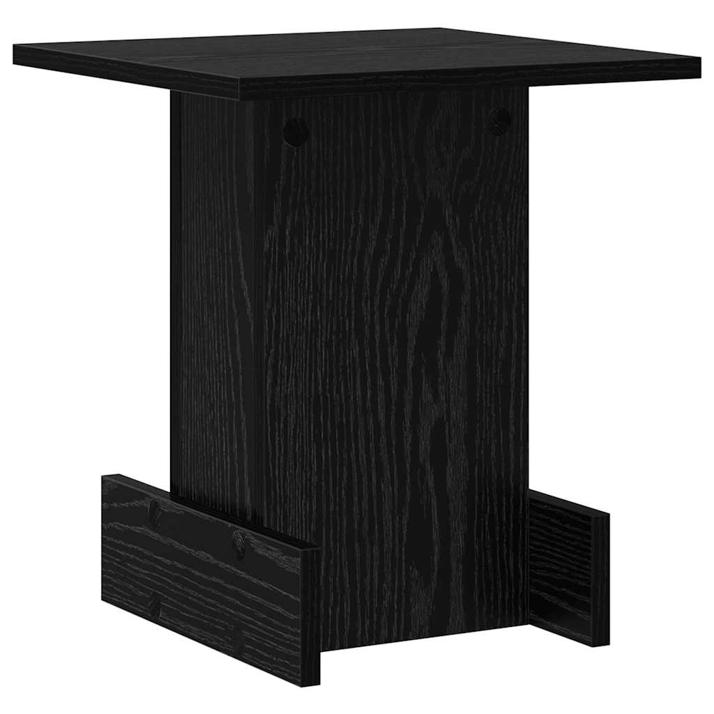 Tavolino Rovere Nero 35,5 x 35 x 40 cm Legno multistrato | homemem39