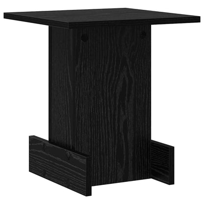 Tavolino Rovere Nero 35,5 x 35 x 40 cm Legno multistrato | homemem39