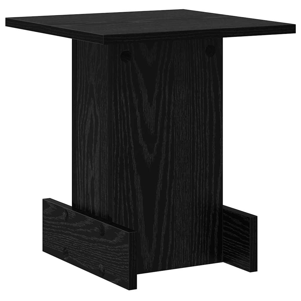 Tavolino Rovere Nero 35,5 x 35 x 40 cm Legno multistrato | homemem39