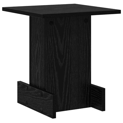 Tavolino Rovere Nero 35,5 x 35 x 40 cm Legno multistrato | homemem39