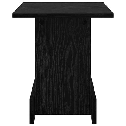Tavolino Rovere Nero 35,5 x 35 x 40 cm Legno multistrato | homemem39