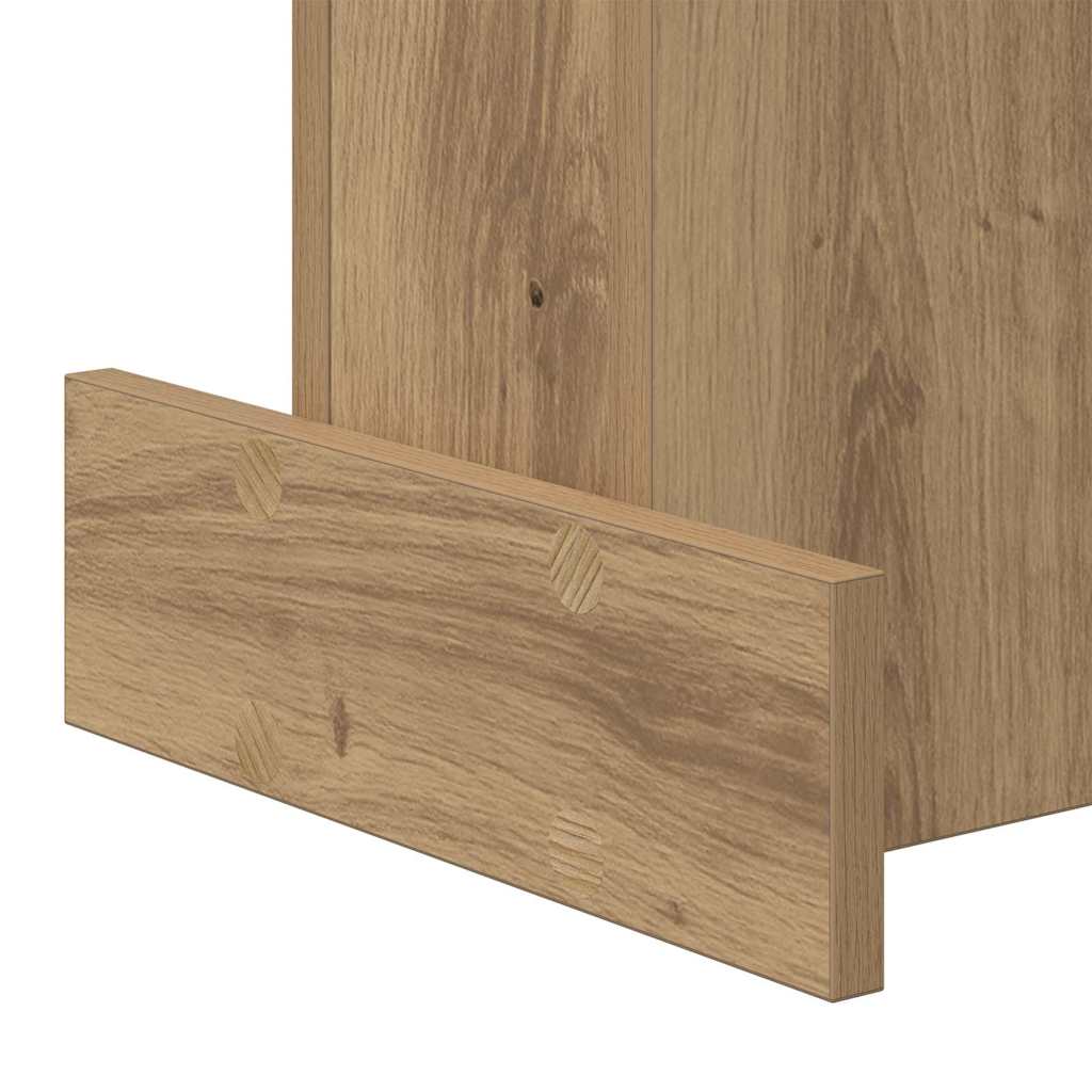 Tavolino Rovere artigianale 35,5 x 35 x 40 cm Legno multistrato - homemem39