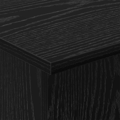 Tavolino Rovere Nero 44,5 x 45 x 55 cm Legno multistrato