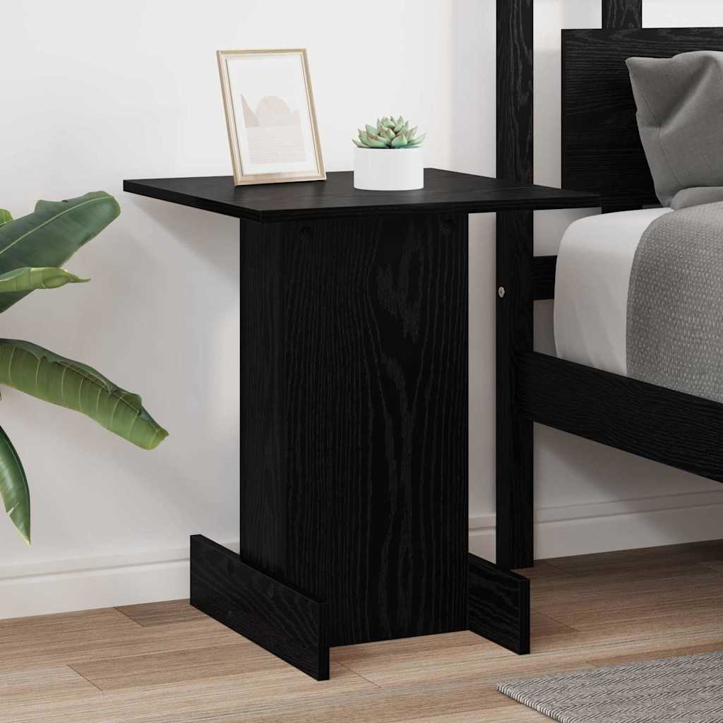 Tavolino Rovere Nero 44,5 x 45 x 55 cm Legno ingegnerizzato - homemem39