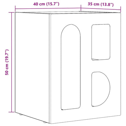 Comodino ELST Rovere Sonoma 40 x 35 x 50 cm | homemem39