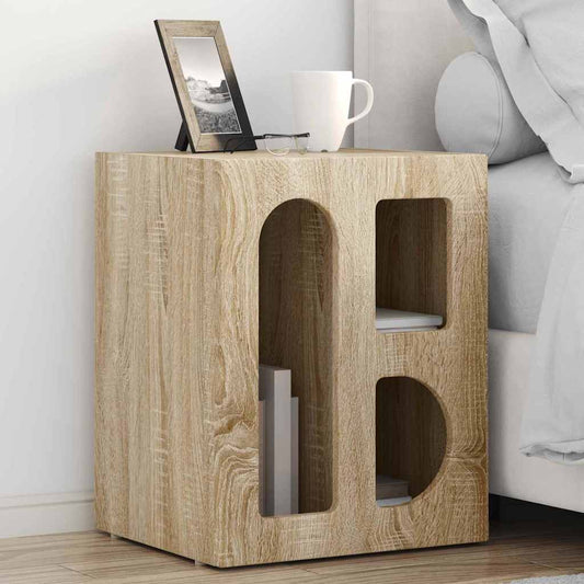 Comodino ELST 2 pz Rovere Sonoma 40 x 35 x 50 cm | homemem39