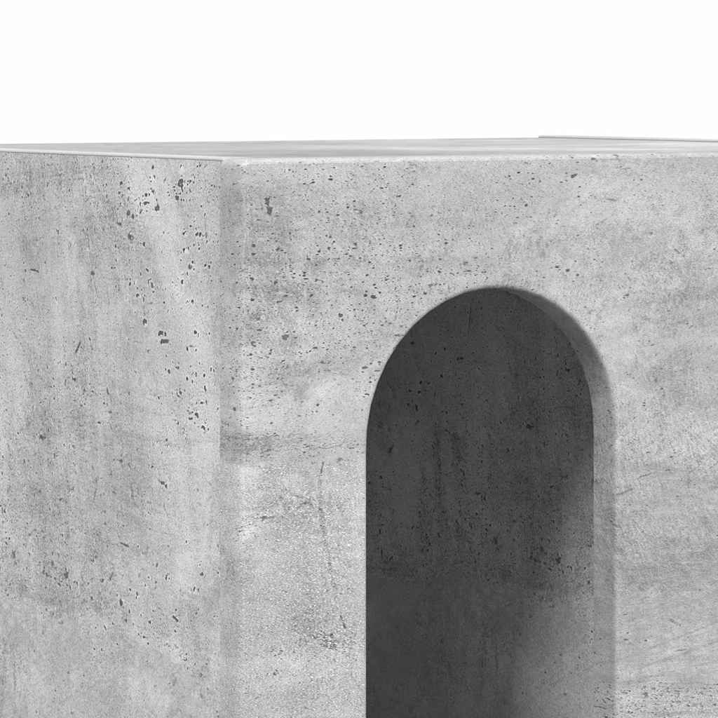Comodino ELST Grigio cemento 40 x 35 x 50 cm | homemem39