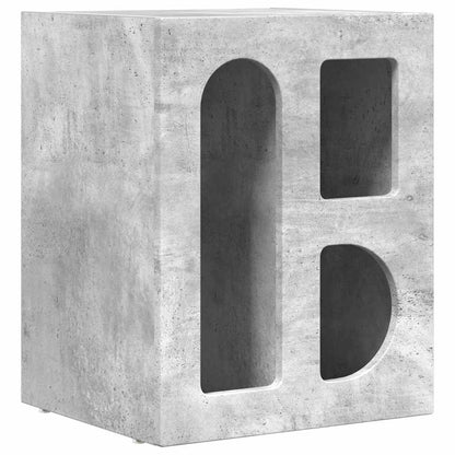 Comodino ELST Grigio cemento 40 x 35 x 50 cm