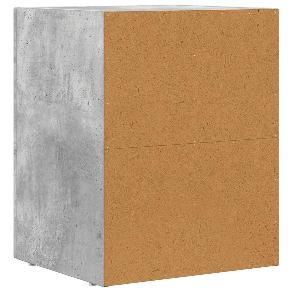 Comodino ELST Grigio cemento 40 x 35 x 50 cm | homemem39