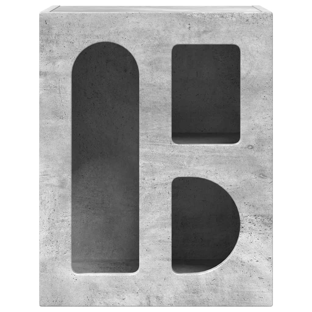 Comodino ELST Grigio cemento 40 x 35 x 50 cm | homemem39