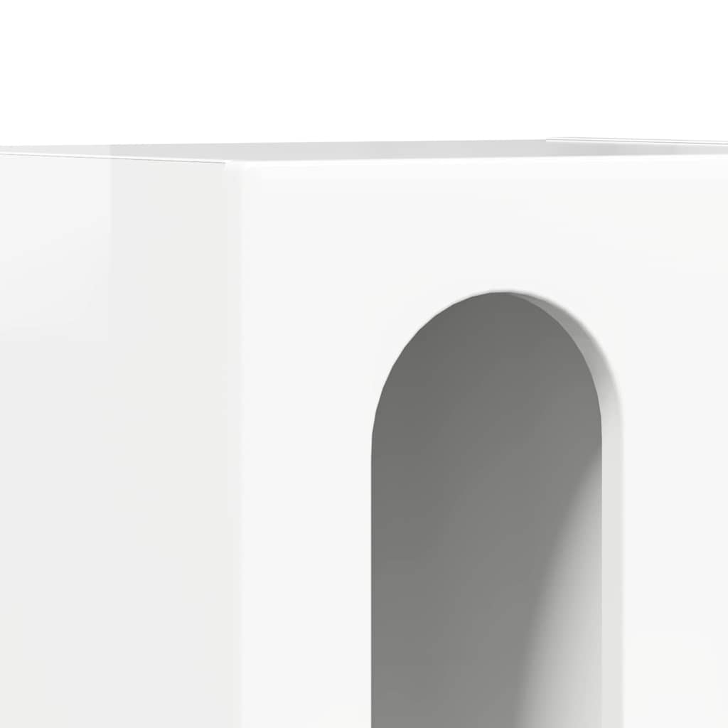 Comodino ELST Bianco Lucido 40 x 35 x 50 cm | homemem39
