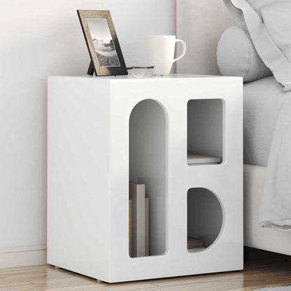 Comodino ELST Bianco Lucido 40 x 35 x 50 cm