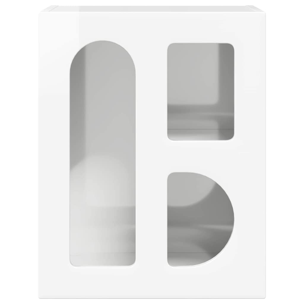 Comodino ELST Bianco Lucido 40 x 35 x 50 cm | homemem39
